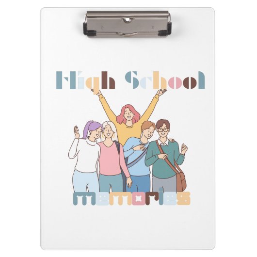 ハイスクールメモリーズフレンズイラストレーション クリップボード (正面)