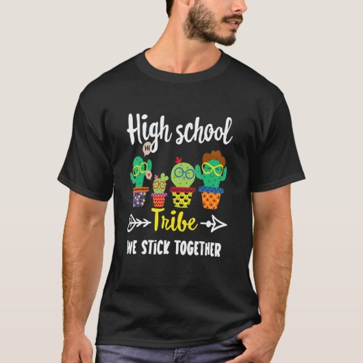 ハイスクール部族サボテン高校先生スクア Tシャツ (正面)