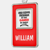 ハイスクール1年生バイデイゲーマー|過去記事 シルバープレートフレームオーナメント (左)