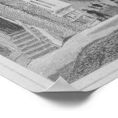 ハイスクール、ワインド、エディンバラの彫刻あり ポスター (角)