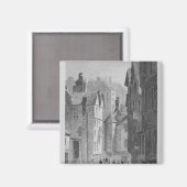 ハイスクール、ワインド、エディンバラの彫刻あり マグネット (正面/裏面)