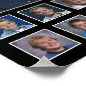 ハイスクールK-12フォトコラージュカスタムカラー ポスター (角)