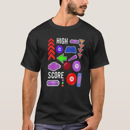 ハイスコアピンボール Tシャツ (正面)
