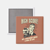 ハイスコア：誰もがゴール生活を必要 マグネット (正面/裏面)