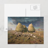 ハイスタックス:秋 – Jean-Fransois Millet ポストカード (正面/裏面)