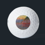 ハイスタックス(by Claude Monet) ゴルフボール<br><div class="desc">農家の畑にフランスの干し草の山が積み重なった絵を描いた画家クロード・モネ(1840-1926)の画像。オリジナルタイトルは「Les Meules a Giverny」。</div>