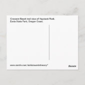 ハイスタックロックオレゴン海岸葉書 ポストカード (裏面)