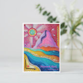 ハイスタックロックキャノンビーチまたはトラベルアートポストカード ポストカード (スタンド正面)