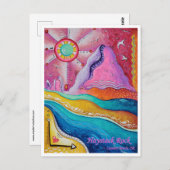 ハイスタックロックキャノンビーチまたはトラベルアートポストカード ポストカード (正面/裏面)