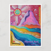 ハイスタックロックキャノンビーチまたはトラベルアートポストカード ポストカード (正面)