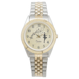 ハイステップタップパーソナライズされたダンサー 腕時計