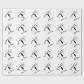 ハイステップ踊りから音楽へカスタム ラッピングペーパー (フラット)