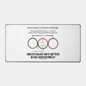 ハイゼンベルクの不確定性原理の物理学ユーモア デスクマット (正面)