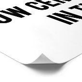 ハイゼンベルクの不確定性原理の物理学ユーモア ポスター (角)