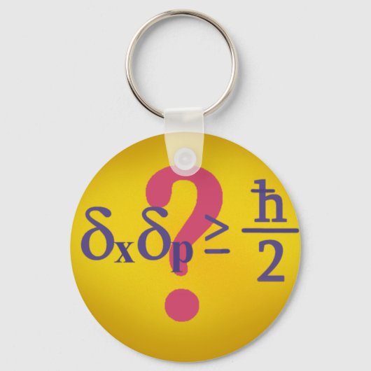 ハイゼンベルク不確定原理 キーホルダー (正面)