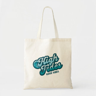 ハイタイドグッドバイブ – Chill Coastal Waveデザイン トートバッグ
