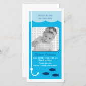 ハイタイド魚釣りベビー発表 案内状 (正面/裏面)