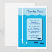 ハイタイド魚釣り 招待状 (正面/裏面)