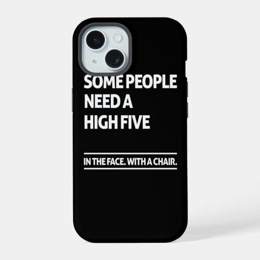 ハイタッチが必要な人もいる iPhone 15ケース (裏面)