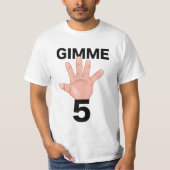 ハイタッチして Tシャツ (正面)