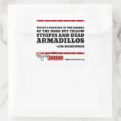 ハイタワーローダウン:真ん中に何もない(ステッカー) スクエアシール (バッグ)