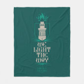 ハイタワー |道を照らす フリースブランケット (正面)