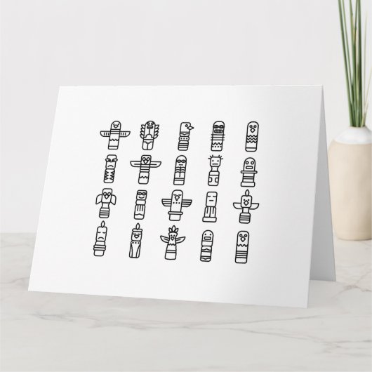 ハイダアニマルズ先住民インディアンハイダインディペンデント カード (正面)