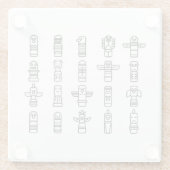 ハイダアニマルズ先住民インディアンハイダインディペンデント ガラスコースター (裏面)