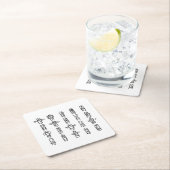 ハイダアニマルズ先住民インディアンハイダインディペンデント スクエアペーパーコースター (インサイチュ)