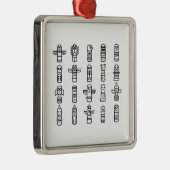 ハイダアニマルズ先住民インディアンハイダインディペンデント メタルオーナメント (右)