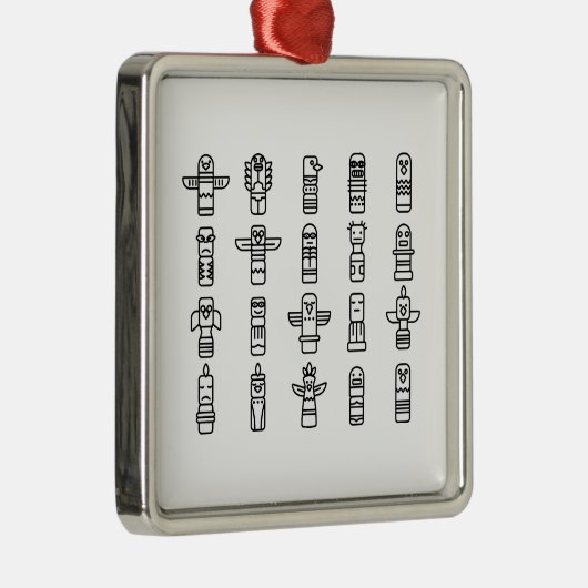 ハイダアニマルズ先住民インディアンハイダインディペンデント メタルオーナメント (右)