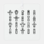 ハイダアニマルズ先住民インディアンハイダインディペンデント メタルオーナメント (裏面)