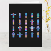 ハイダアニマルズ先住民カナダ先住民プライド カード (黄色い花)