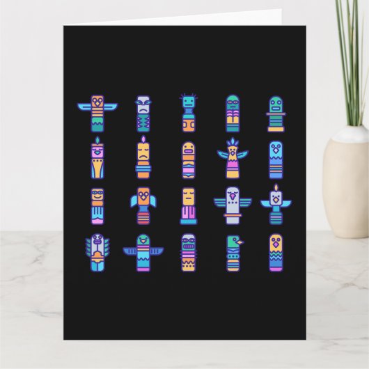 ハイダアニマルズ先住民カナダ先住民プライド カード (正面)