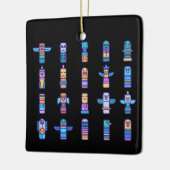 ハイダアニマルズ先住民カナダ先住民プライド セラミックオーナメント (左)