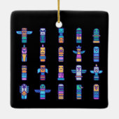 ハイダアニマルズ先住民カナダ先住民プライド セラミックオーナメント (裏面)