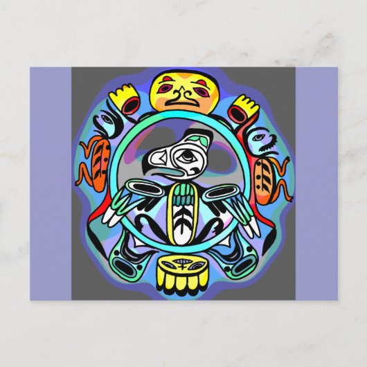 ハイダアート ポストカード (正面)