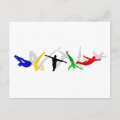 ハイダイバーハイダイビングスプリングボードプラットフォームスポーツ ポストカード (正面)