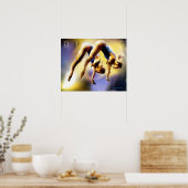 ハイダイビングポスター ポスター (キッチン)