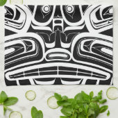 ハイダイーグルサンダーバードノースウェストコロンビア キッチンタオル (折り畳み)