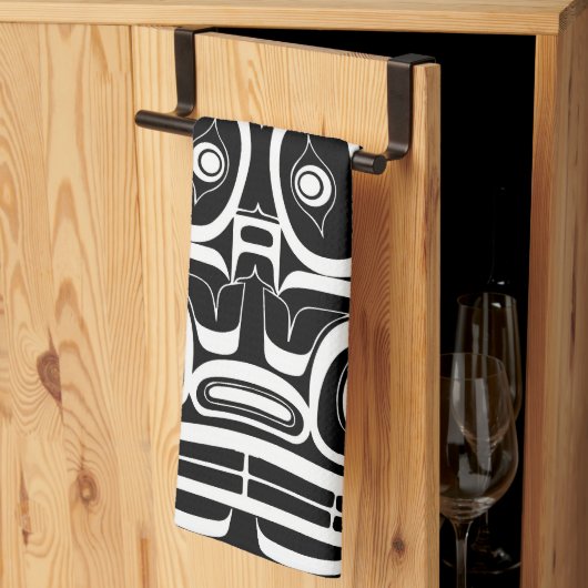 ハイダイーグルサンダーバードノースウェストコロンビア キッチンタオル (三つ折り)