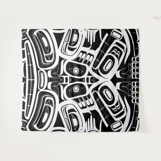 ハイダイーグルサンダーバードノースウェストコロンビア タペストリー (正面(横))