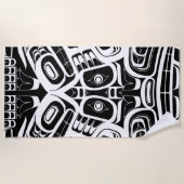 ハイダイーグルサンダーバードノースウェストコロンビア ビーチタオル (正面)