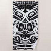 ハイダイーグルサンダーバードノースウェストコロンビア ビーチタオル (正面)