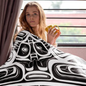 ハイダイーグルサンダーバードノースウェストコロンビア フリースブランケット