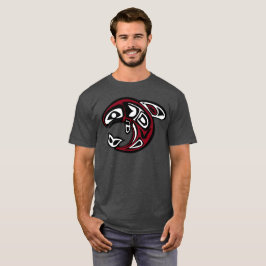 ハイダオルカトバルタトゥトトーテムキラークジラ Tシャツ