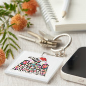 ハイダサンダーバードシンボリズムオーナメントターゲットキリスト キーホルダー (正面右)