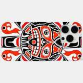 ハイダサントリンギット部族美術文化伝統 Case-Mate iPhoneケース (裏面 (横))