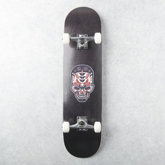 ハイダスカルヘ不気味ッド抽象芸術ノースウエストデザイン シール (スケートボード)