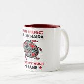 ハイダタートルハイダファースト国家先住民プライド ツートーンマグカップ (正面右)